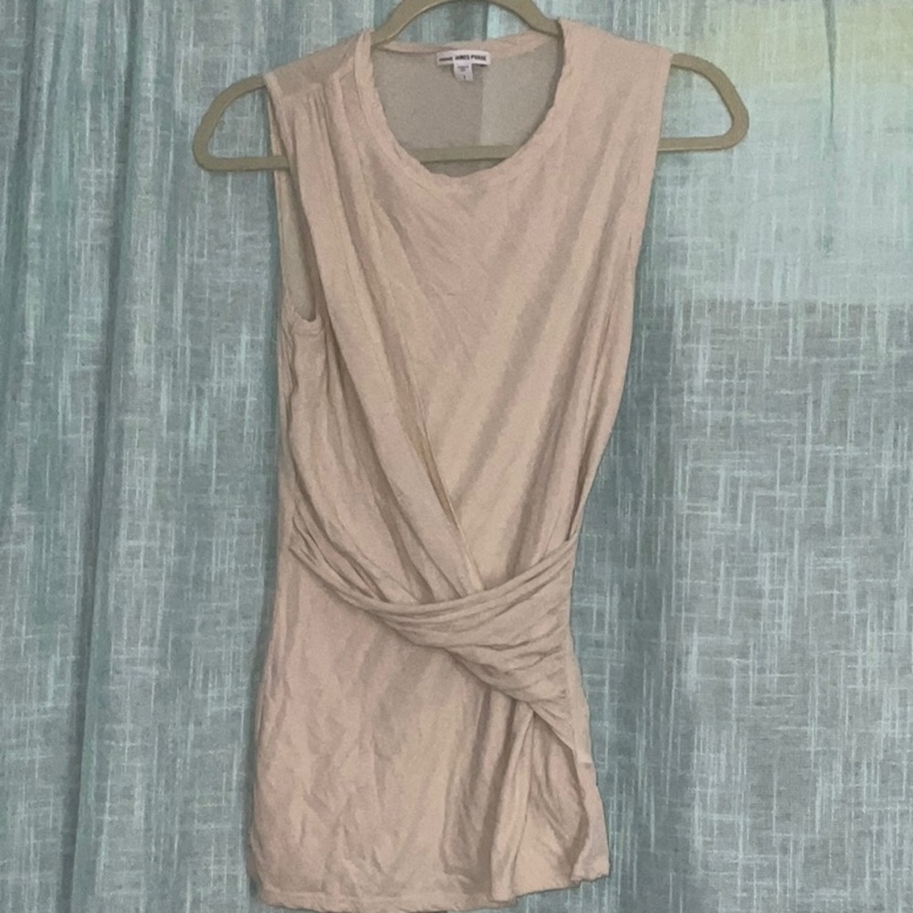 James Perse Long Crisscross Tank Top